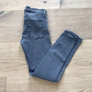 Gray distressed Hudson jeans